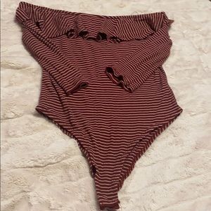 Off The Shoulder Ribbed Bodysuit